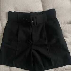 Zara Black High Waist Women's Shorts
